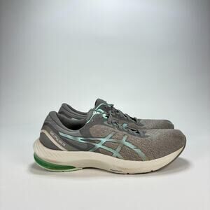 ASICS Gel-Pulse 13 Gray Teal Athletic Lace Up Running Shoes 1012B035 Womens Sz 9